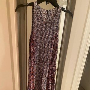 Long printed maxi dress
